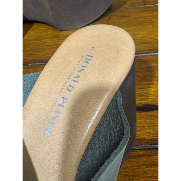 Donald Pliner Women's Yelena Nubuc Platform Sandals Olive size 7 - Picture 6 of 8